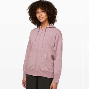 Lululemon Ready To Roll Washed Vintage Mauve Full Zip Hoodie